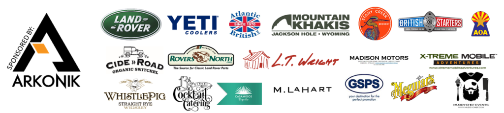 LAND ROVER MUDDY CHEF SPONSOR LIST 2017