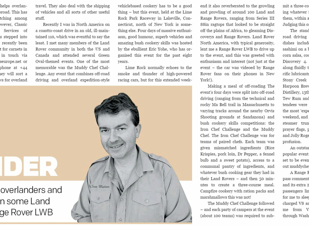 Sam Watson article from Land Rover Owner International